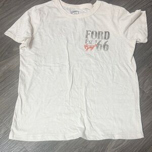 Ford Kids White and Gray Graphic Tee